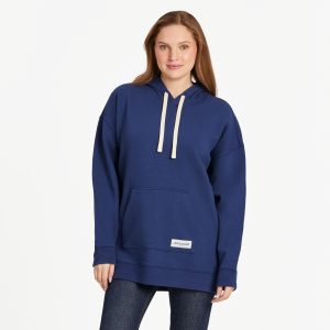 Women's Solid Oversized Simply True Fleece Hoodie