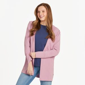 Women's Solid Crusher-FLEX Cardigan