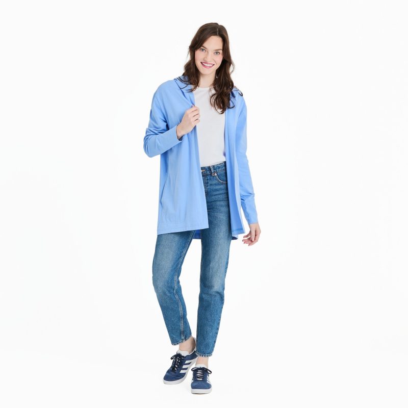 Women's Solid Crusher-FLEX Cardigan - Image 4