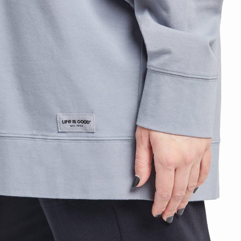 Women's Solid Crusher-FLEX Oversized Crew - Image 7