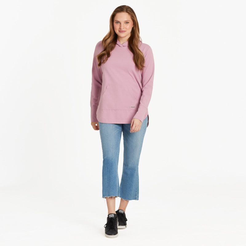 Women's Solid Crusher-FLEX Hoodie Tunic - Image 28