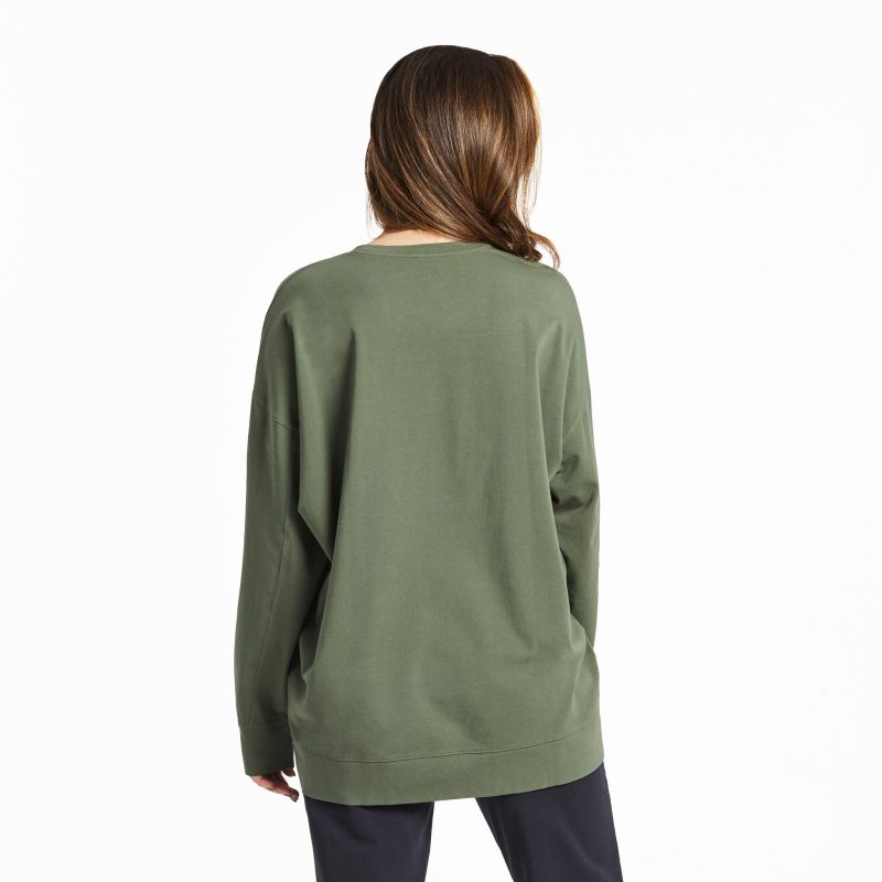 Women's Solid Crusher-FLEX Oversized Crew - Image 10