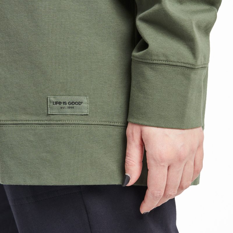 Women's Solid Crusher-FLEX Oversized Crew - Image 11