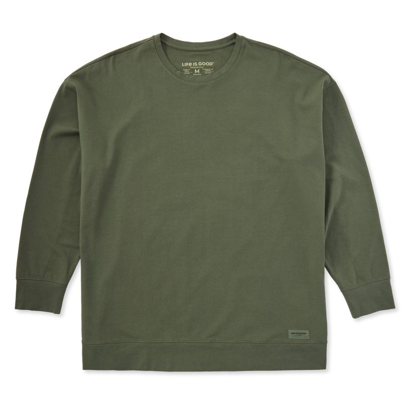 Women's Solid Crusher-FLEX Oversized Crew - Image 13