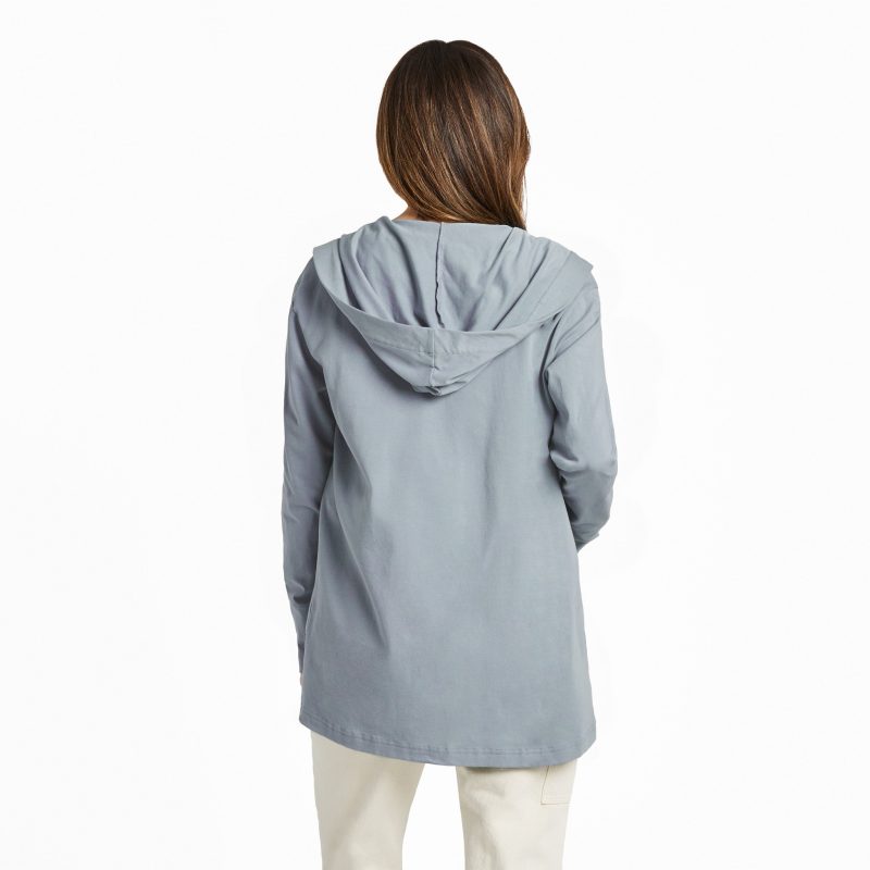 Women's Solid Crusher-FLEX Cardigan - Image 6