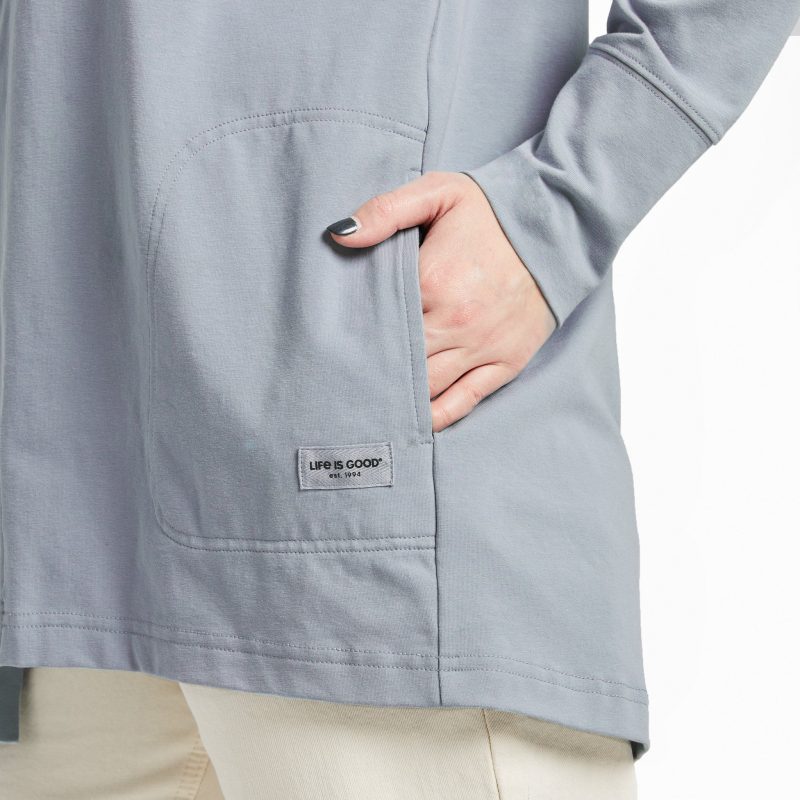 Women's Solid Crusher-FLEX Cardigan - Image 7