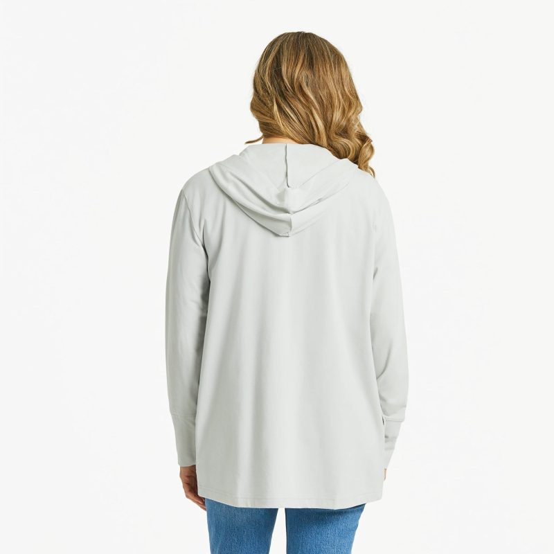 Women's Solid Crusher-FLEX Cardigan - Image 10