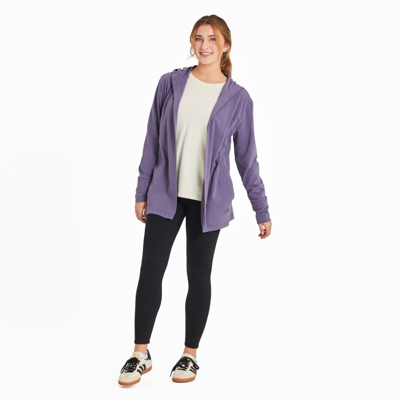 Women's Solid Crusher-FLEX Cardigan - Image 49