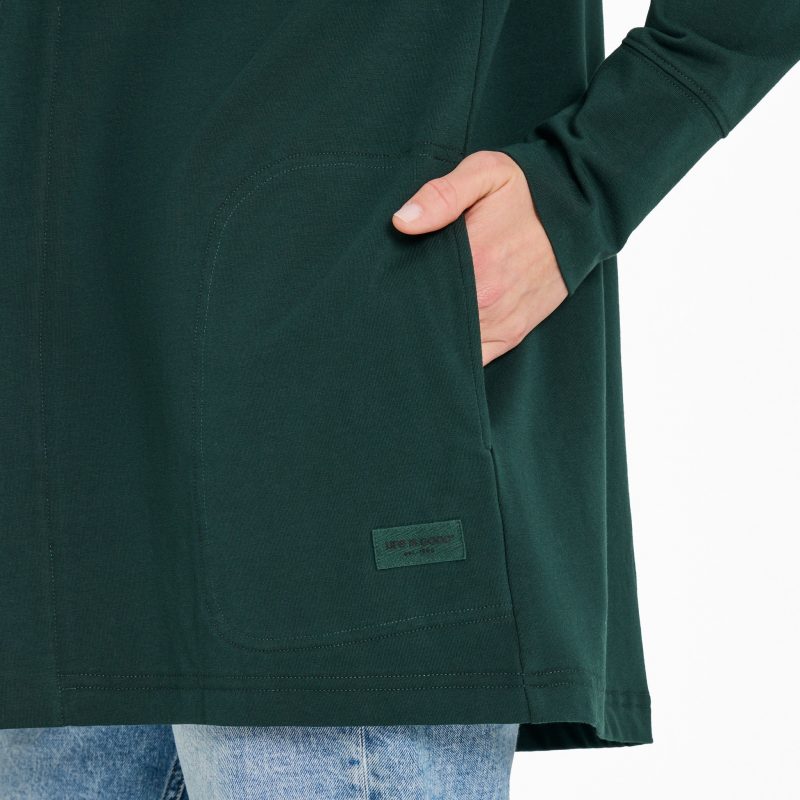 Women's Solid Crusher-FLEX Cardigan - Image 57