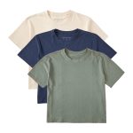 Women's Solid 3-Pack Crusher Boxy  - Multi