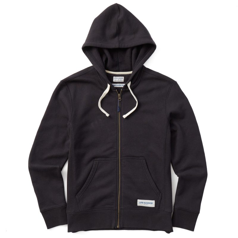 Women's Solid Simply True Fleece Zip Hoodie - Image 5