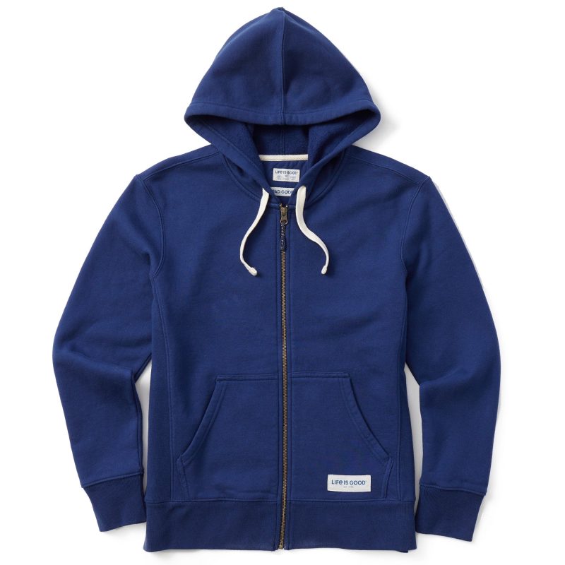 Women's Solid Simply True Fleece Zip Hoodie - Image 6