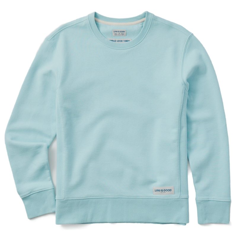 Women's Solid Simply True Fleece Crew - Image 2