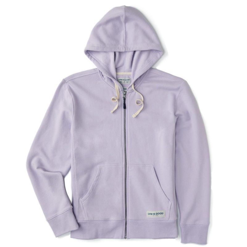 Women's Solid Simply True Fleece Zip Hoodie - Image 7