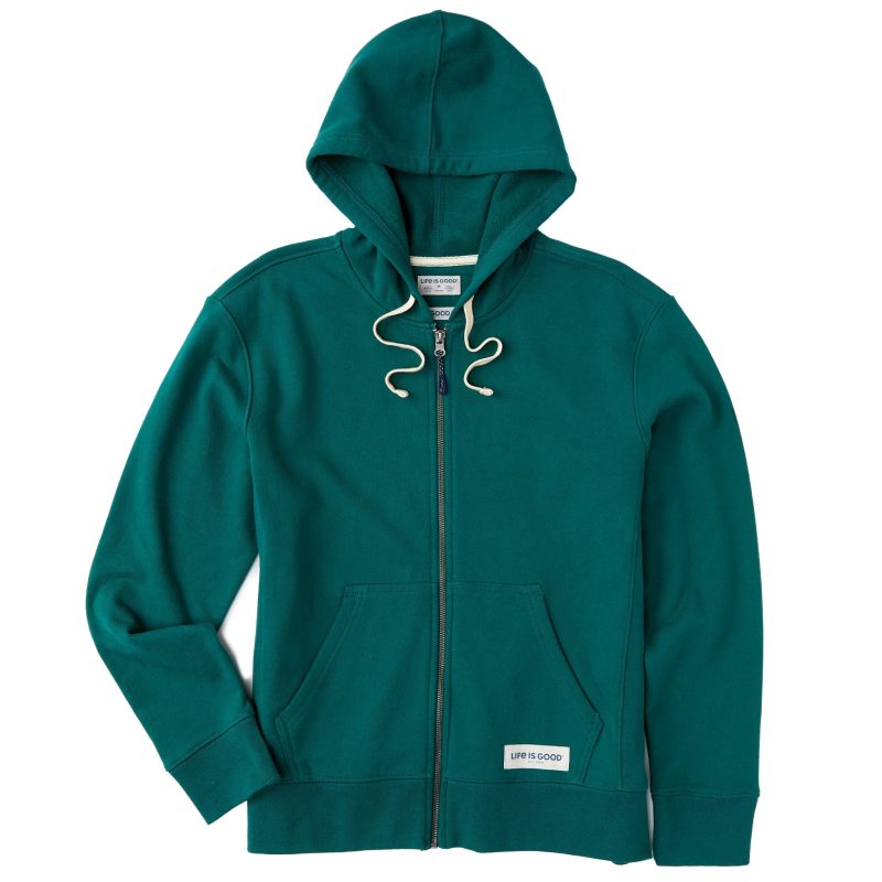 Women's Solid Simply True Fleece Zip Hoodie - Image 8