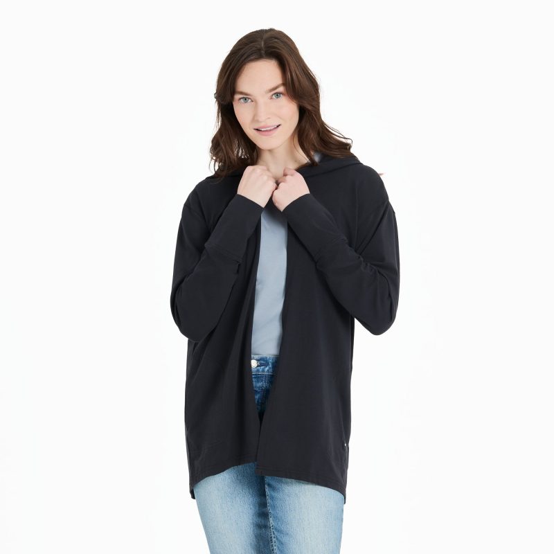 Women's Solid Crusher-FLEX Cardigan - Image 14