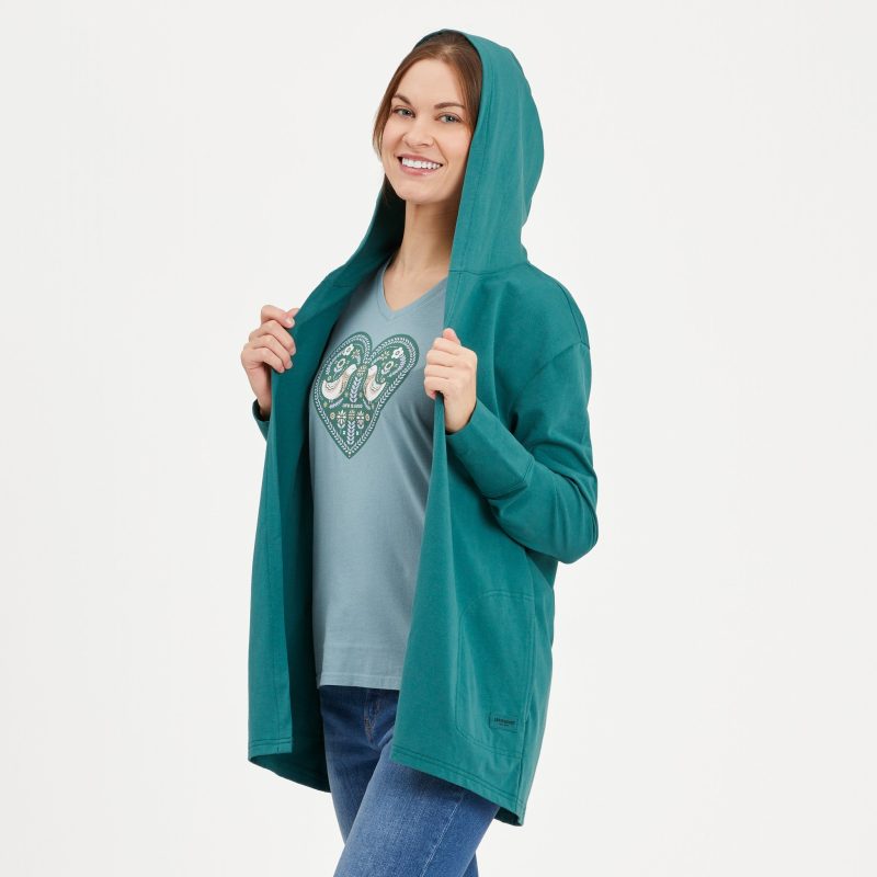 Women's Solid Crusher-FLEX Cardigan - Image 18