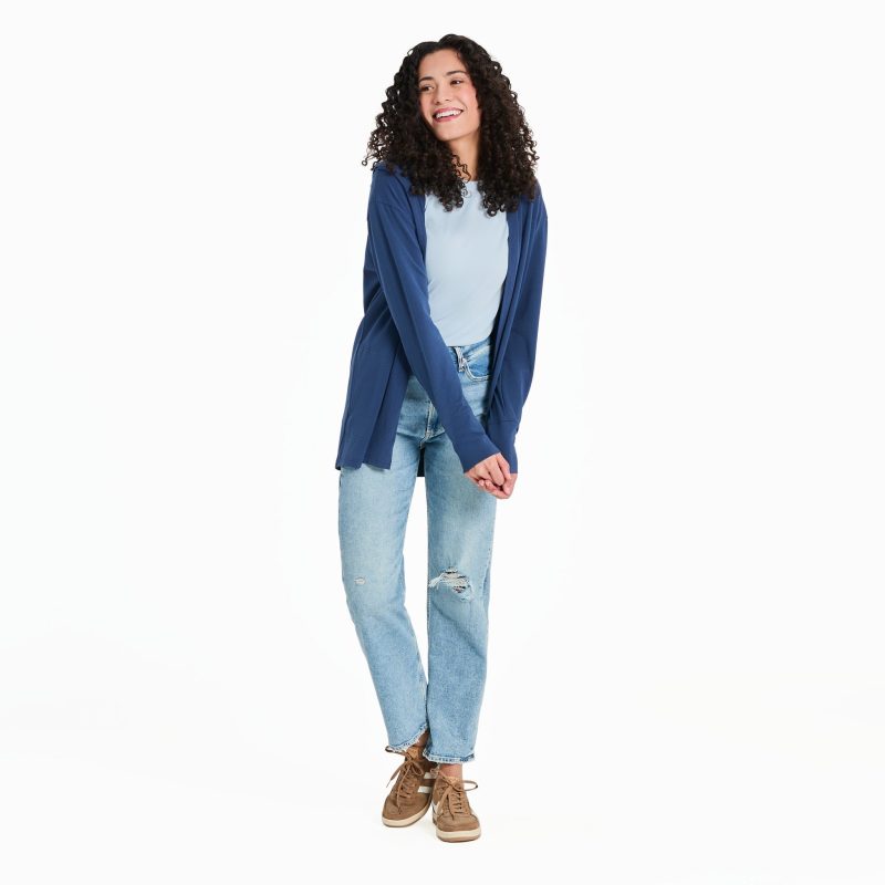 Women's Solid Crusher-FLEX Cardigan - Image 26