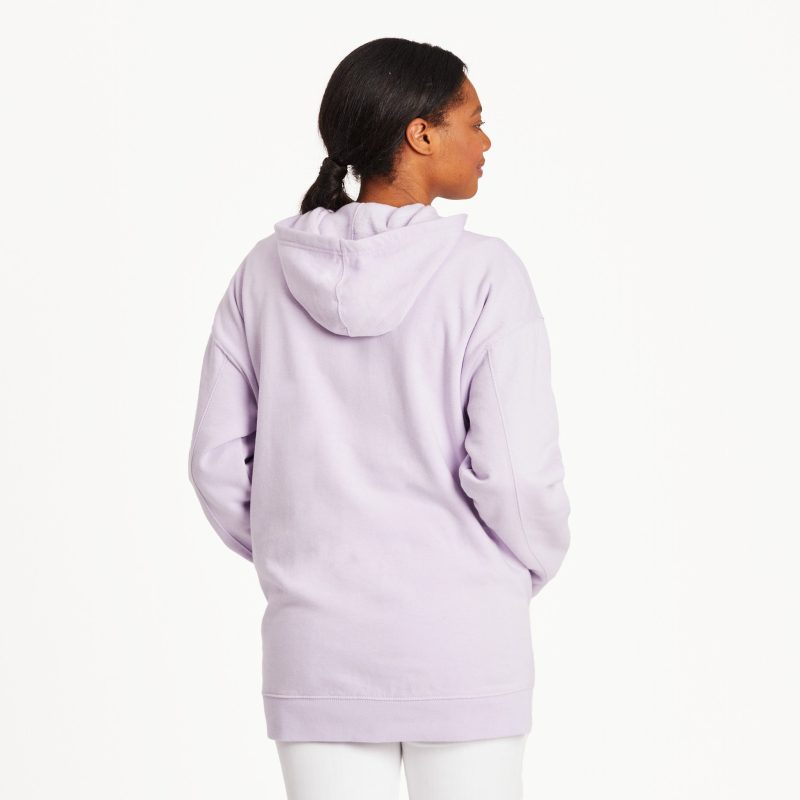 Women's Solid Oversized Simply True Fleece Hoodie - Image 2