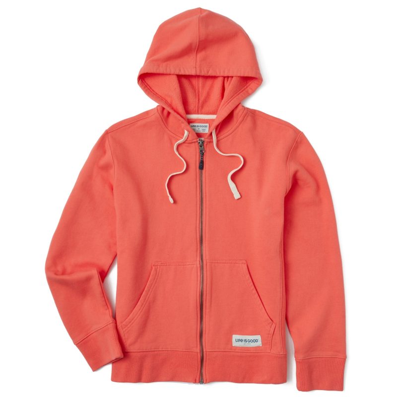 Women's Solid Simply True Fleece Zip Hoodie - Image 9