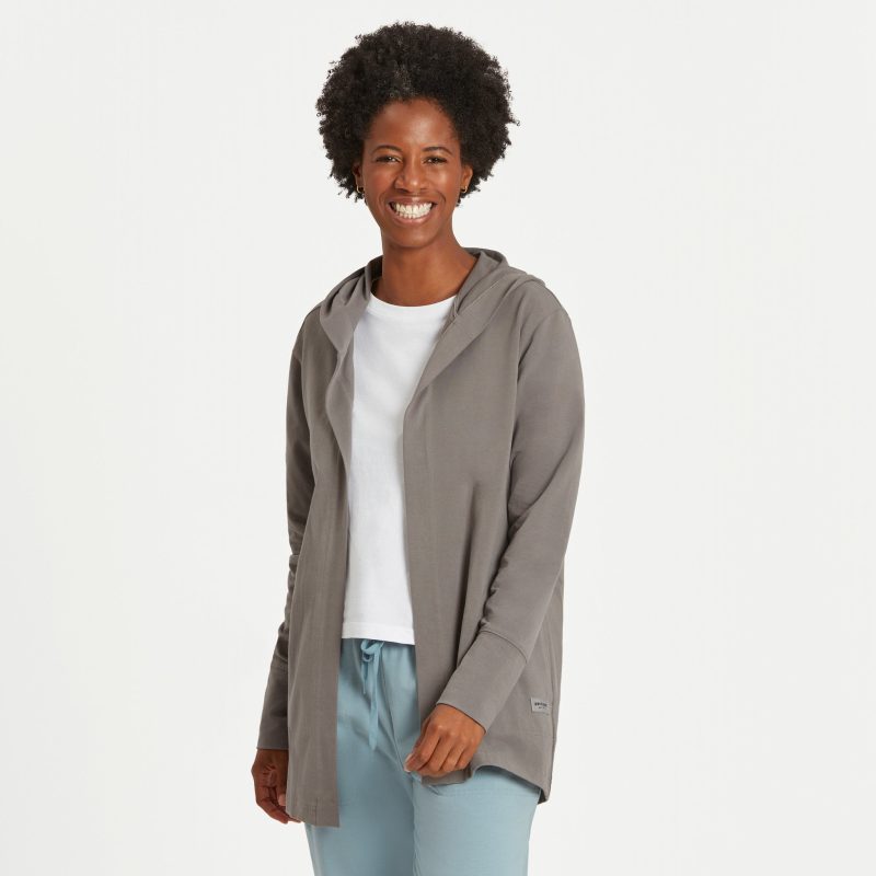 Women's Solid Crusher-FLEX Cardigan - Image 50