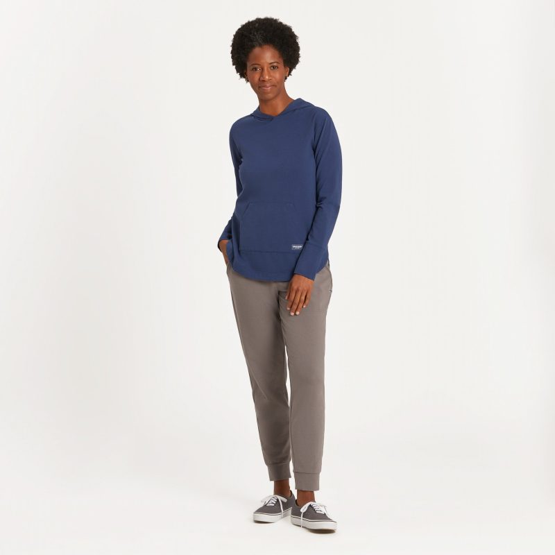 Women's Solid Crusher-FLEX Hoodie Tunic - Image 22