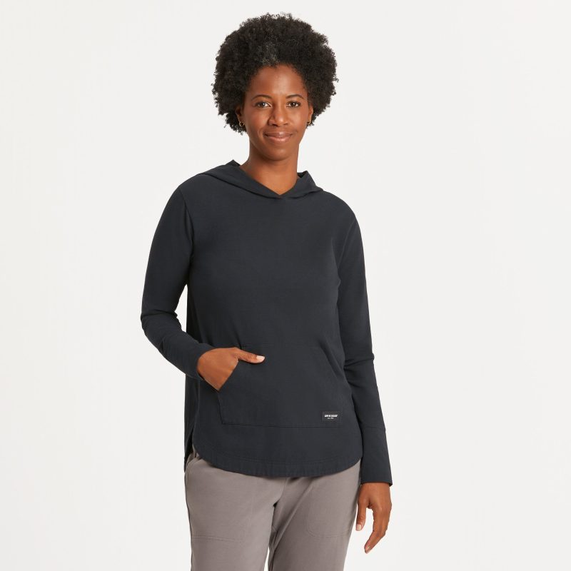 Women's Solid Crusher-FLEX Hoodie Tunic - Image 5