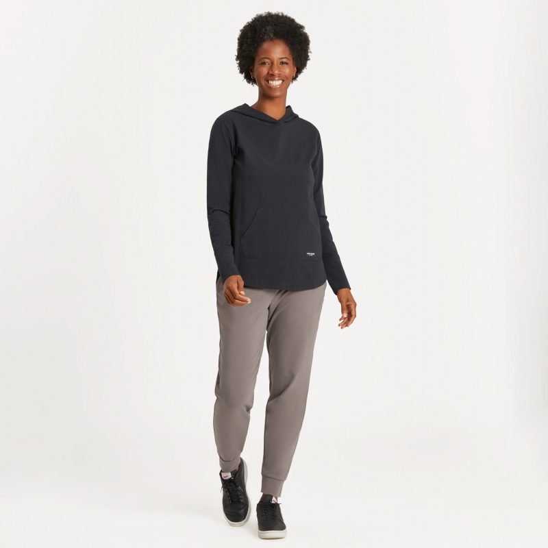 Women's Solid Crusher-FLEX Hoodie Tunic - Image 8