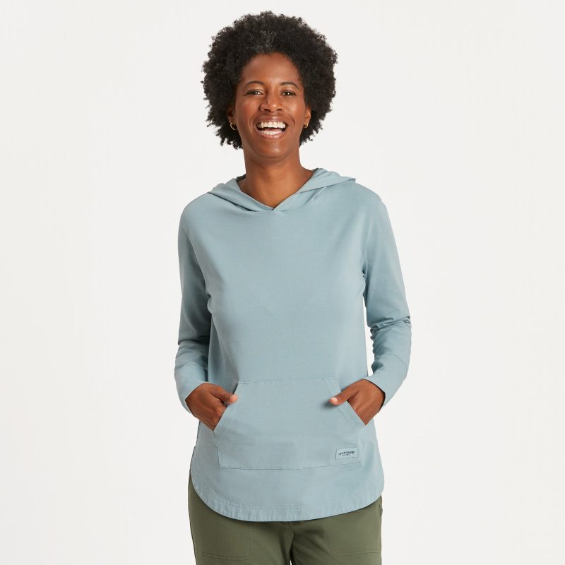 Women's Solid Crusher-FLEX Hoodie Tunic - Image 24