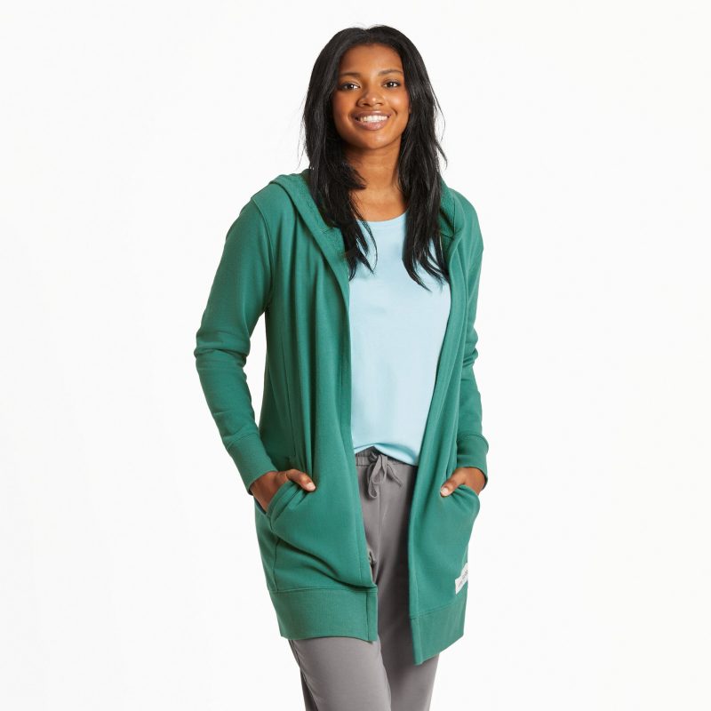 Women's Solid Beyond Hip French Terry Tunic - Image 2