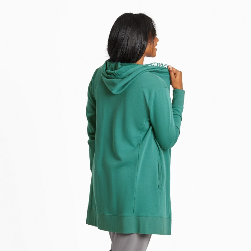 Women's Solid Beyond Hip French Terry Tunic - Image 3