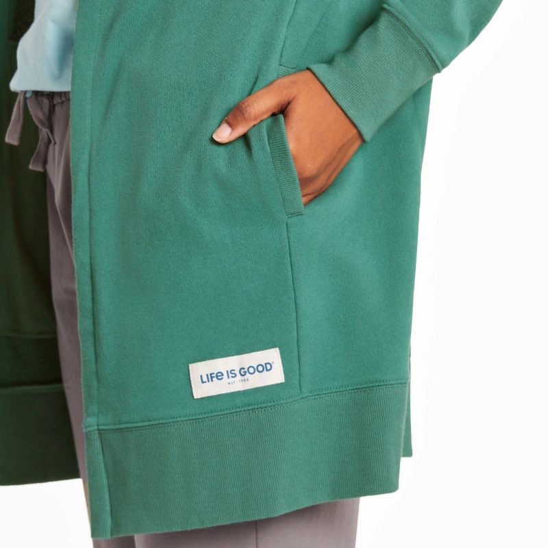 Women's Solid Beyond Hip French Terry Tunic - Image 5