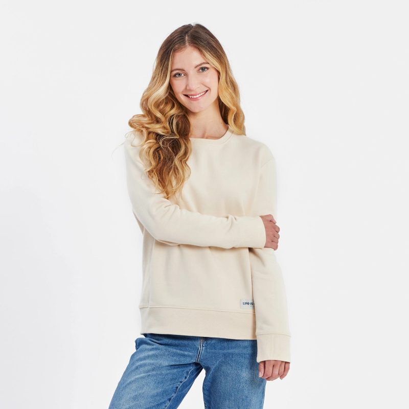 Women's Solid Simply True Crew - Image 19