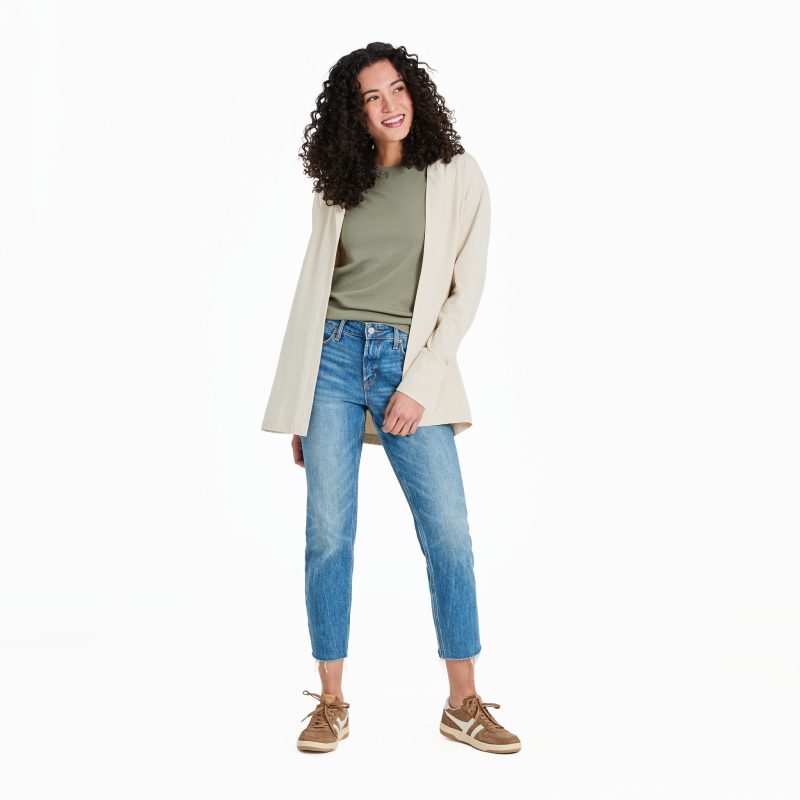 Women's Solid Crusher-FLEX Cardigan - Image 36