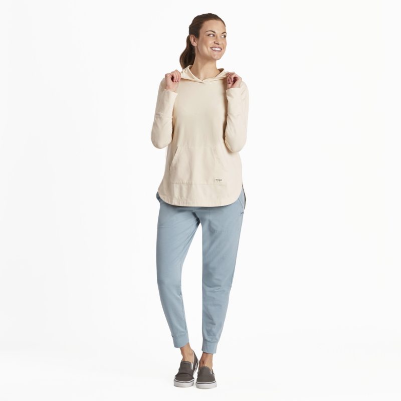 Women's Solid Crusher-FLEX Hoodie Tunic - Image 18