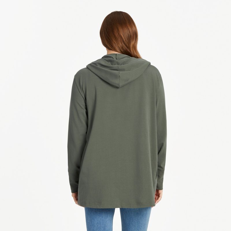 Women's Solid Crusher-FLEX Cardigan - Image 38