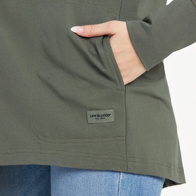Women's Solid Crusher-FLEX Cardigan - Image 39